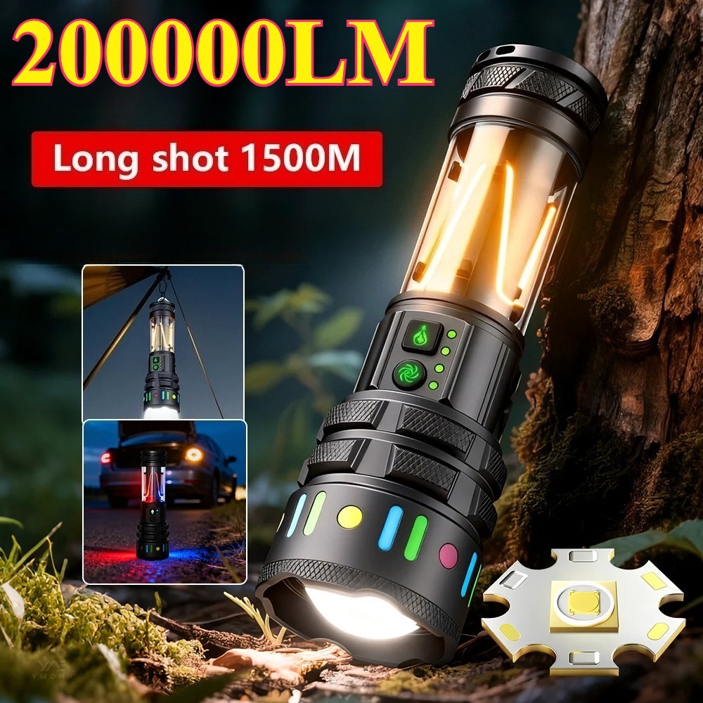 Power Bank - Güçlü Ultra Parlak LED El Feneri