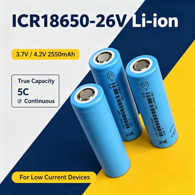 Electronics And Gadgets Ce - 18650 3.7V 2550mAh Şarj Edilebilir Lityum