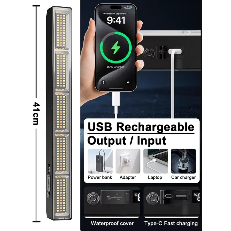 41 cm Manyetik LED Çalışma Lam - Power Bank incelemesi ve fiyatı