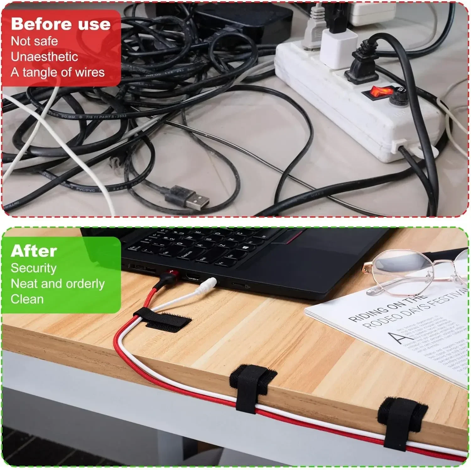 Yeni, Yeniden Kullanılabilir K - Cable Organizer incelemesi ve fiyatı