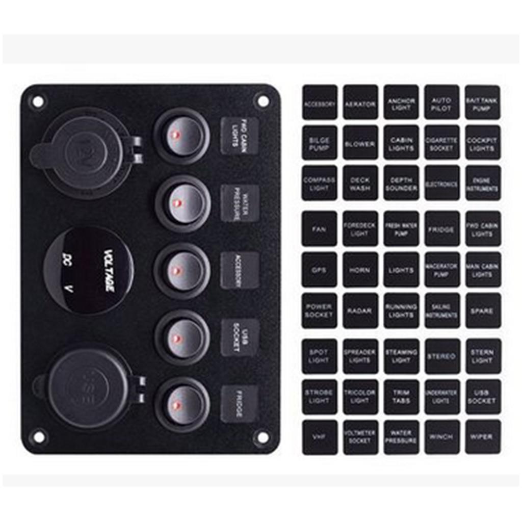 ABS Plastik 5'li Anahtar Panel - Usb Charger incelemesi ve fiyatı
